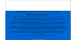 Desktop Screenshot of freightmaster.net